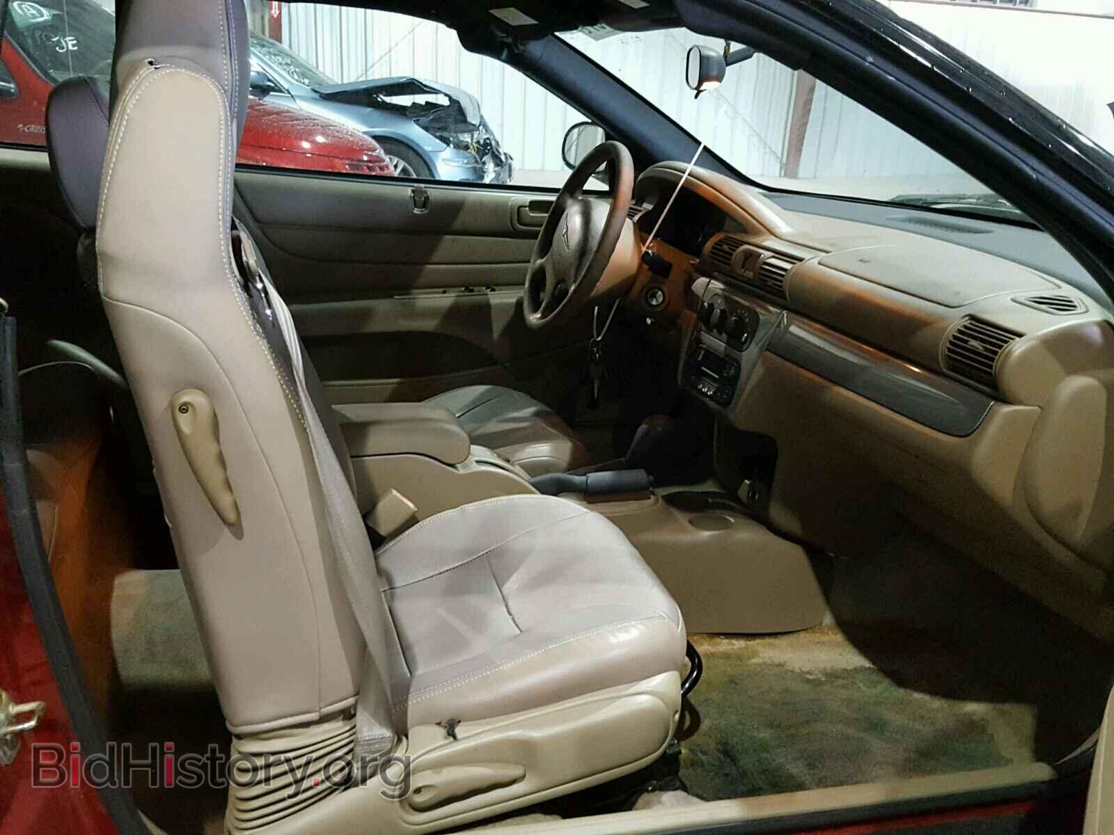 2004 CHRYSLER SEBRING - VIN: 1C3EL55R54N340727 - Фото 5
