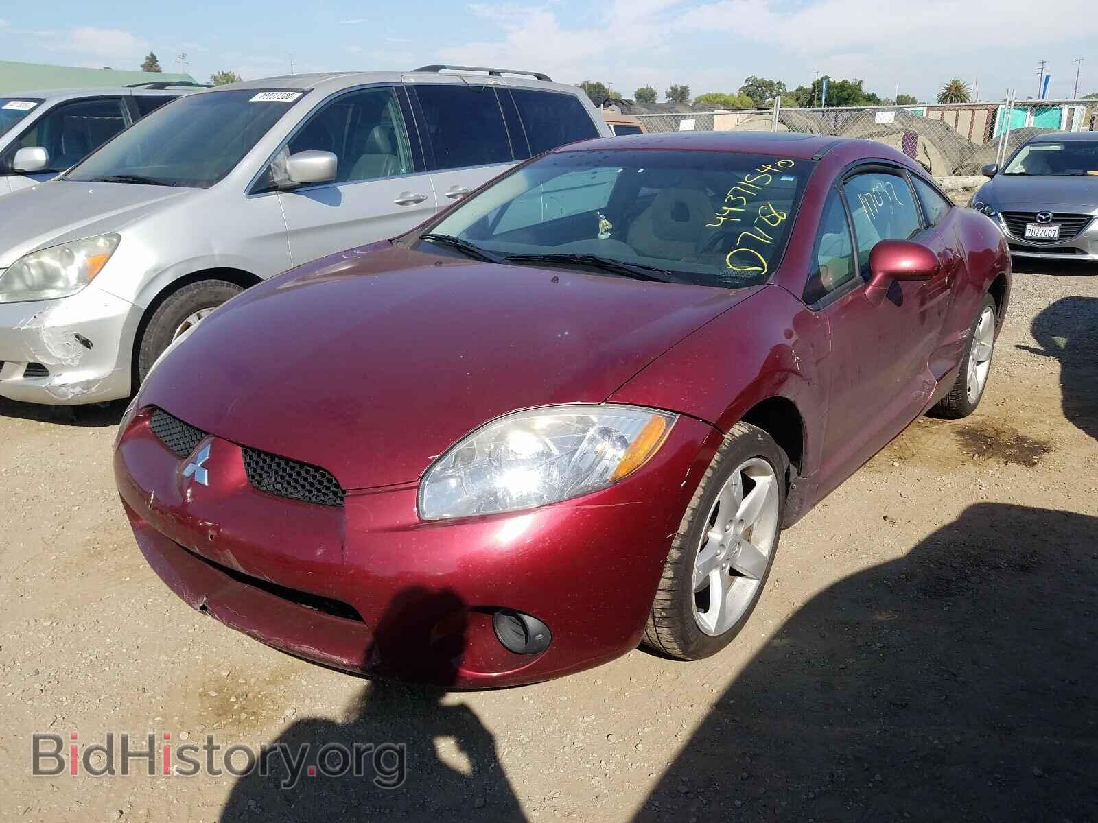 2006 MITSUBISHI ECLIPSE - VIN: 4A3AK24F26E038086 - Фото 2