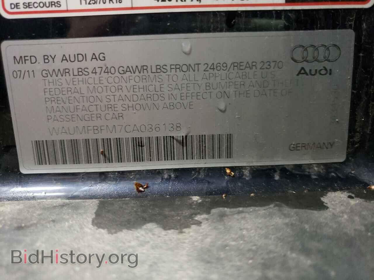 2012 AUDI A3 - VIN: WAUMFBFM7CA036138 - Photo 10