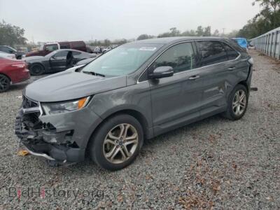 2016 Ford EDGE Titanium, gray — VIN 2FMPK3K95GBB12190, Copart