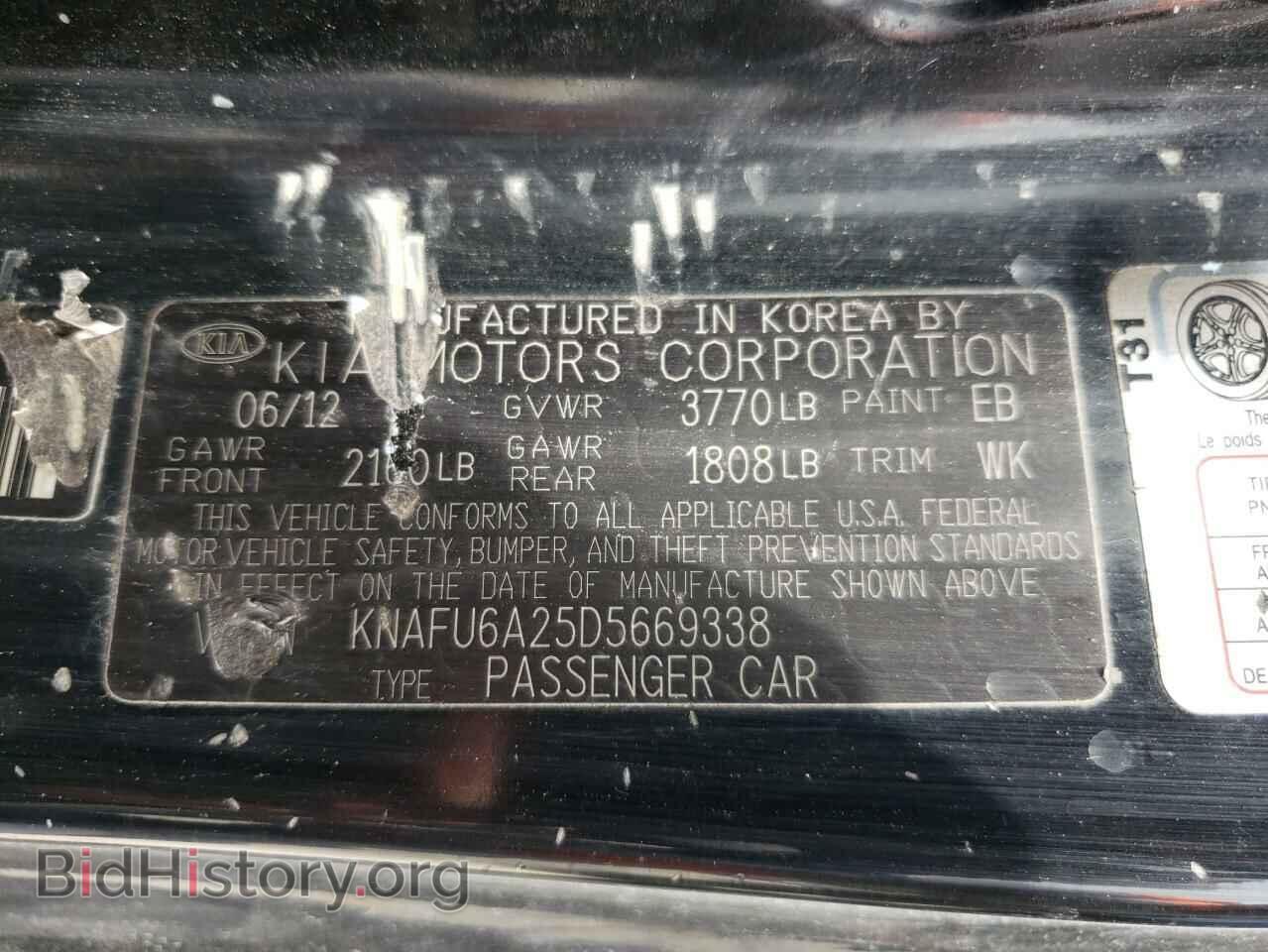 2013 KIA FORTE - VIN: KNAFU6A25D5669338 - Фото 10