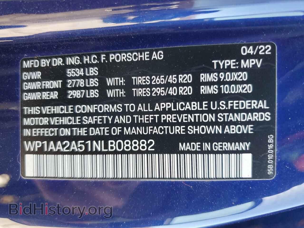2022 PORSCHE MACAN - VIN: WP1AA2A51NLB08882 - Photo 14