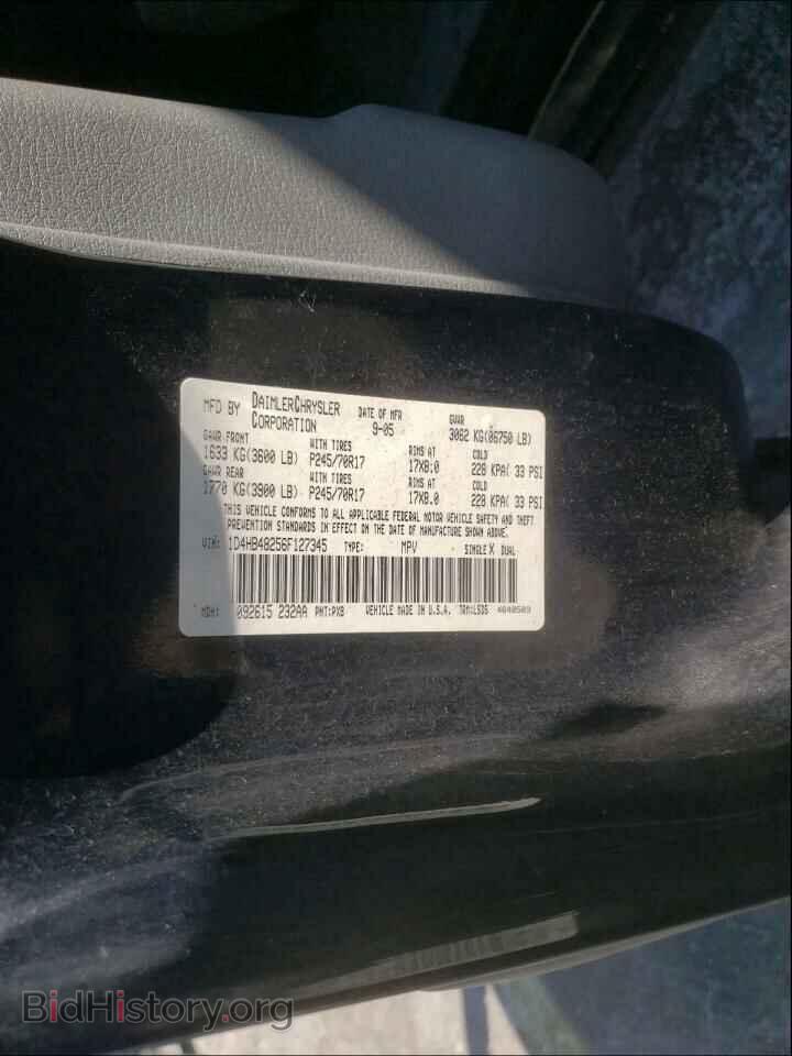 2006 DODGE DURANGO - VIN: 1D4HB48256F127345 - Фото 10