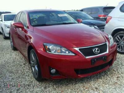 2012 Lexus IS 350, красный — VIN JTHBE5C20C5030948, Copart