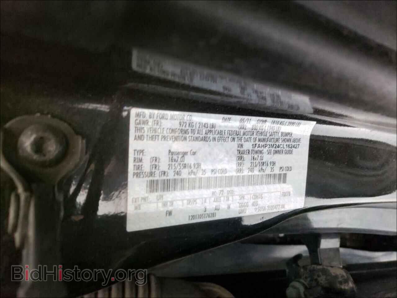 2012 FORD FOCUS - VIN: 1FAHP3M24CL162427 - Фото 10