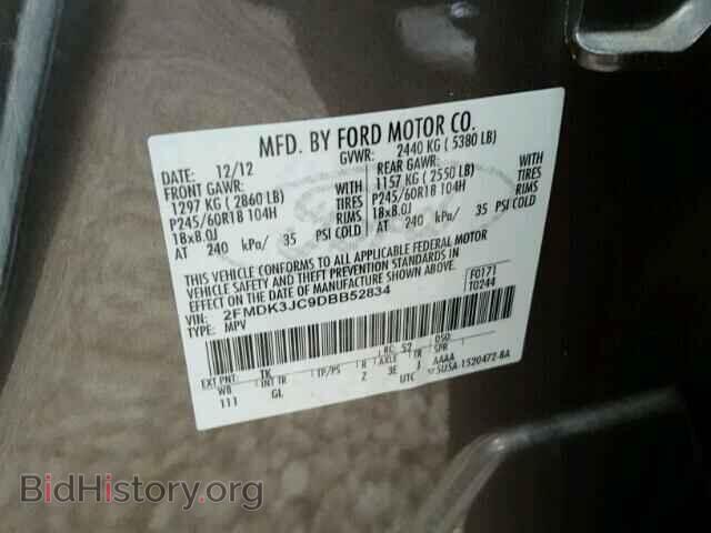 2013 FORD EDGE - VIN: 2FMDK3JC9DBB52834 - Photo 10