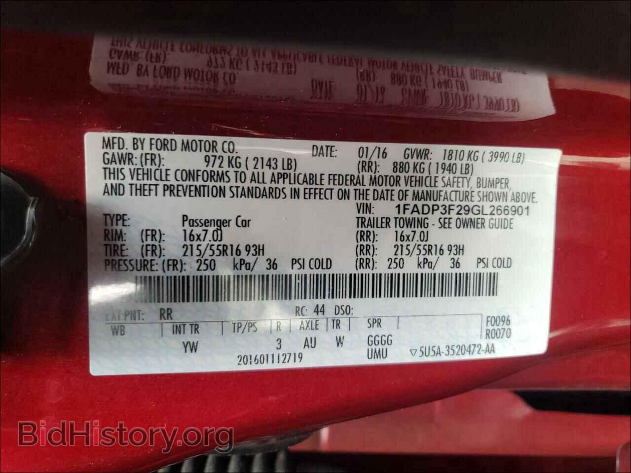2016 FORD FOCUS - VIN: 1FADP3F29GL266901 - Photo 10