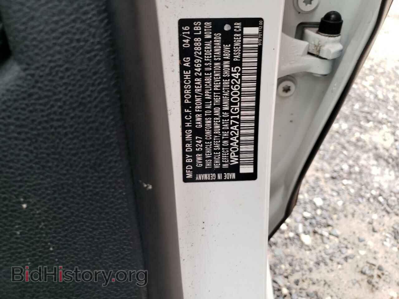 2016 PORSCHE PANAMERA - VIN: WP0AA2A71GL006245 - Фото 12