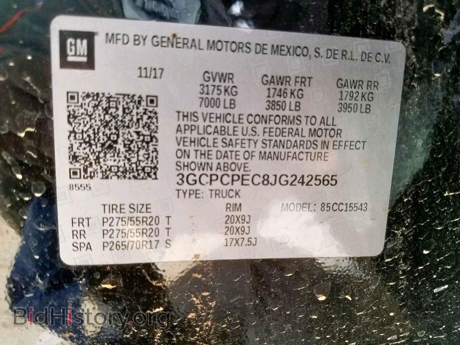 2018 CHEVROLET SILVERADO - VIN: 3GCPCPEC8JG242565 - Photo 10