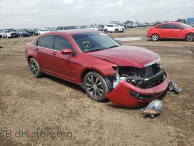 2013 Chrysler 200 200 Tourin, красный — VIN 1C3CCBBG7DN716787, Copart