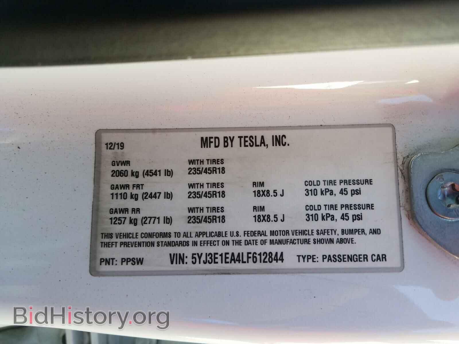 2020 TESLA MODEL 3 - VIN: 5YJ3E1EA4LF612844 - Photo 10