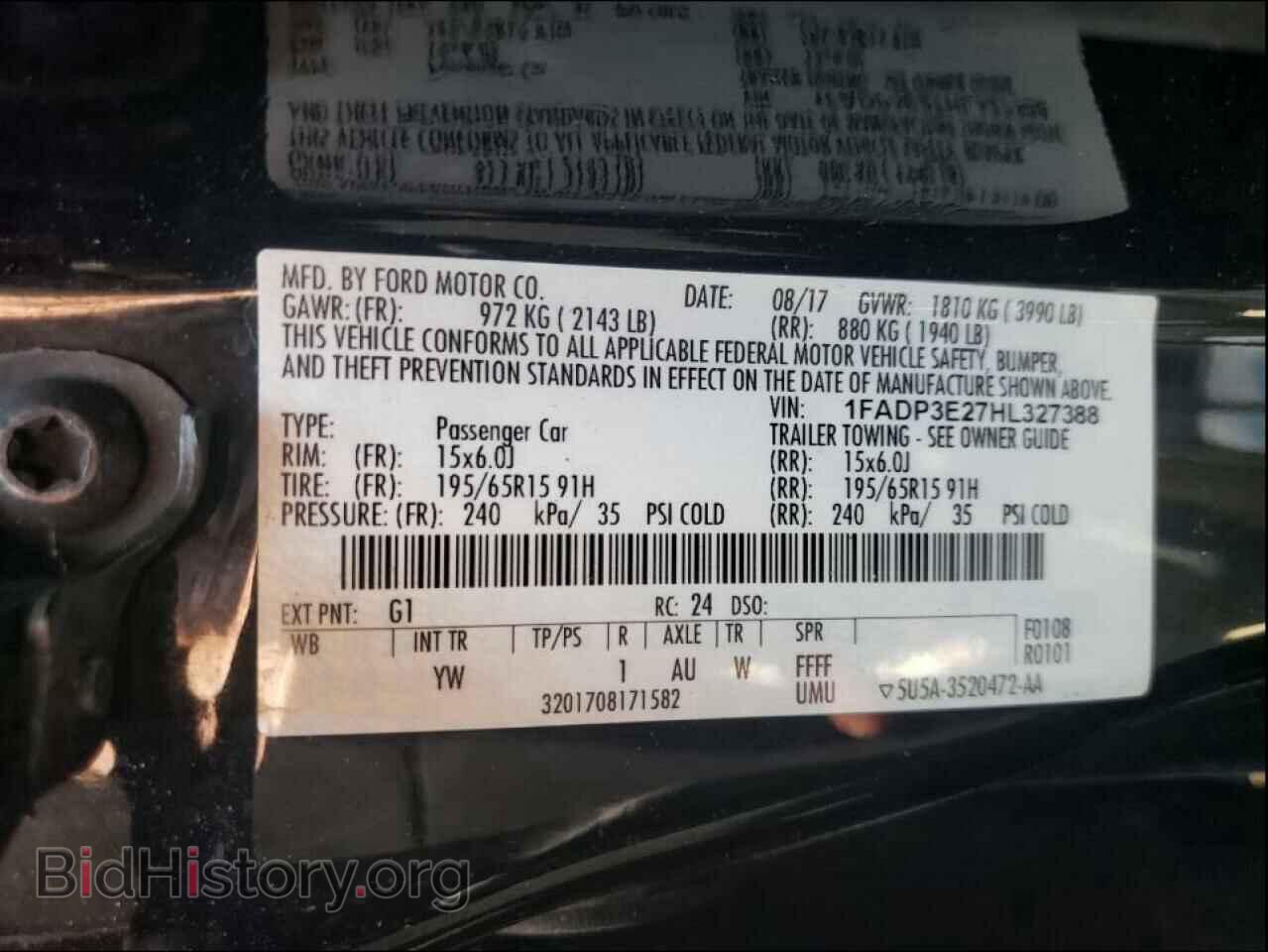 2017 FORD FOCUS - VIN: 1FADP3E27HL327388 - Фото 10