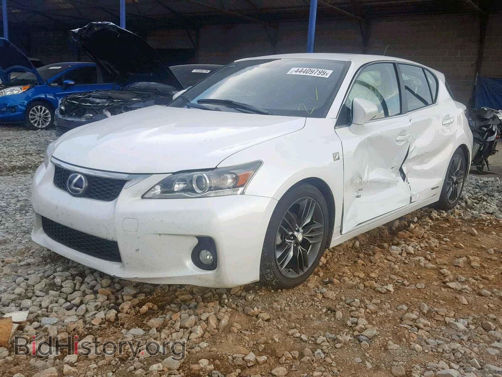 2012 LEXUS CT 200 - VIN: JTHKD5BH6C2050390 - Фото 2