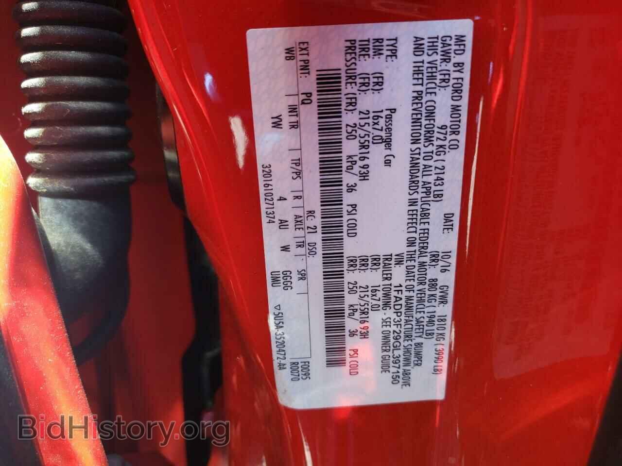 2016 FORD FOCUS - VIN: 1FADP3F29GL397150 - Фото 10