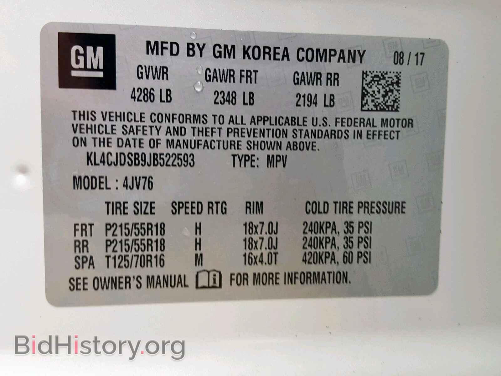 2018 BUICK ENCORE PRE - VIN: KL4CJDSB9JB522593 - Photo 10