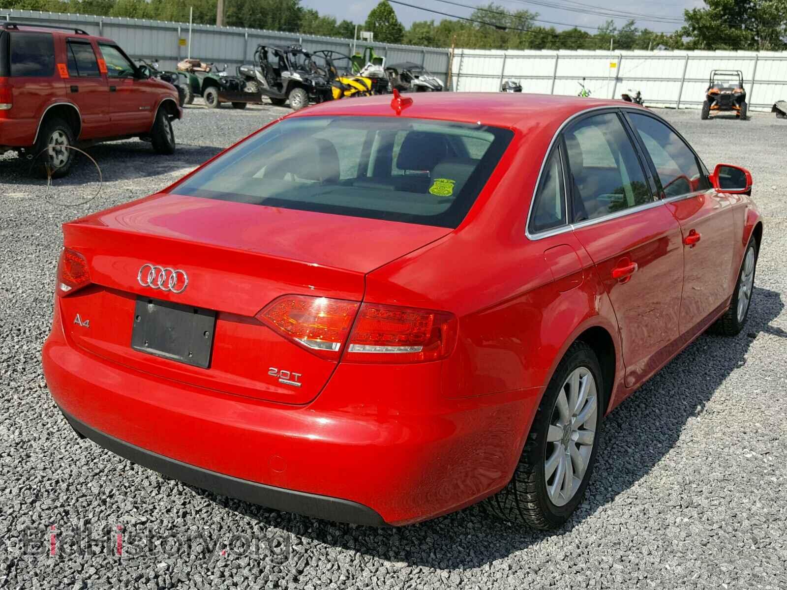 2012 AUDI A4 - VIN: WAUBFAFL0CN015097 - Фото 4