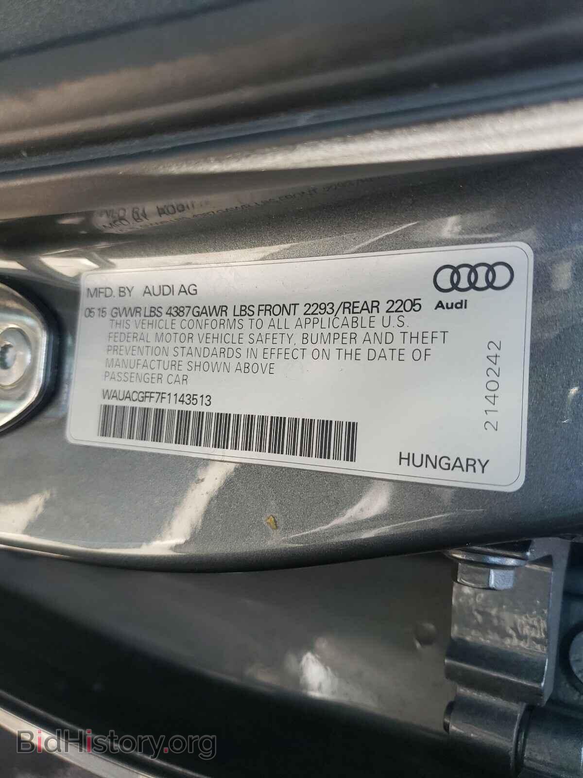 2015 AUDI A3 - VIN: WAUACGFF7F1143513 - Фото 10