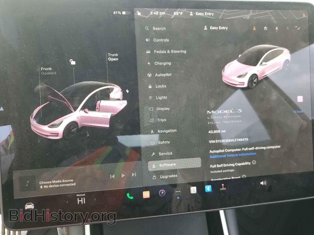 2020 TESLA MODEL 3 - VIN: 5YJ3E1EBXLF746475 - Photo 9