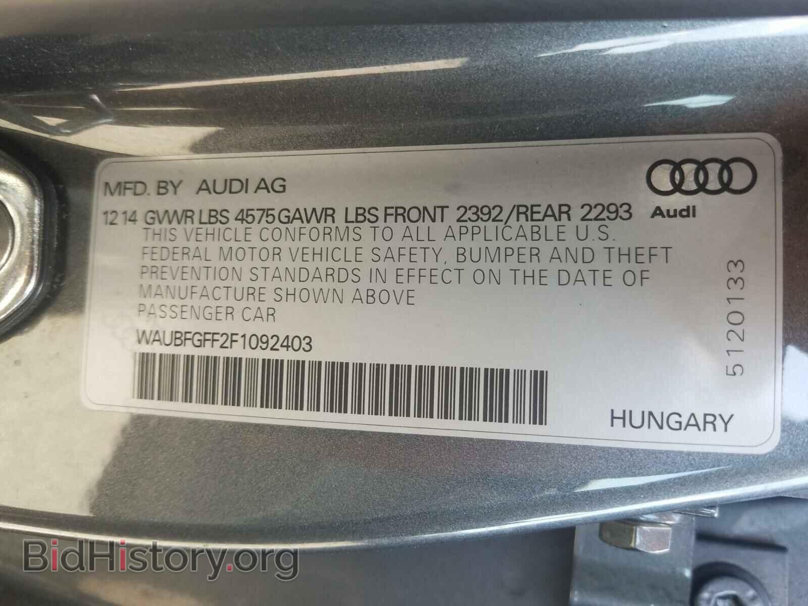 2015 AUDI A3 - VIN: WAUBFGFF2F1092403 - Photo 10