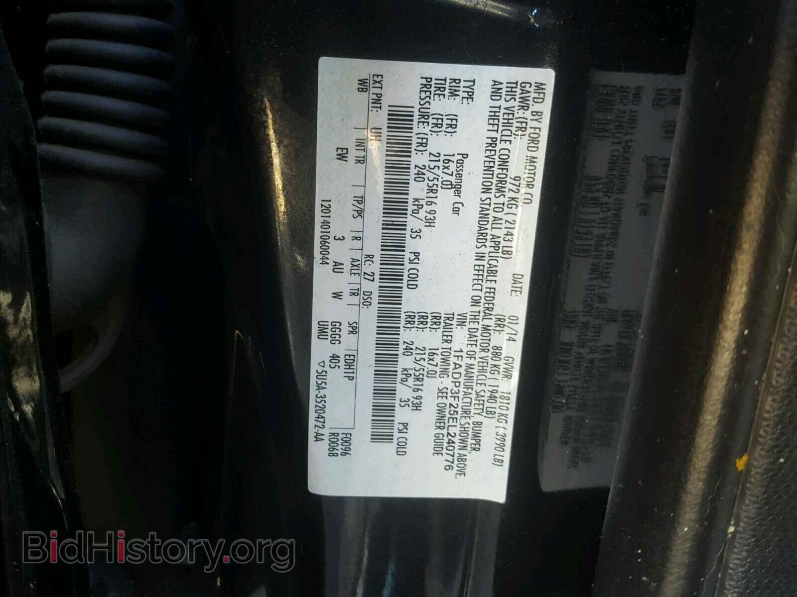 2014 FORD FOCUS - VIN: 1FADP3F25EL240776 - Photo 10