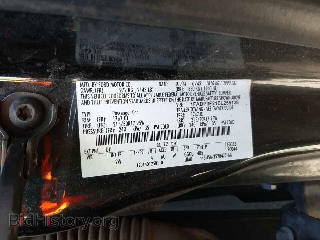 2014 FORD FOCUS - VIN: 1FADP3F21EL255128 - Photo 10
