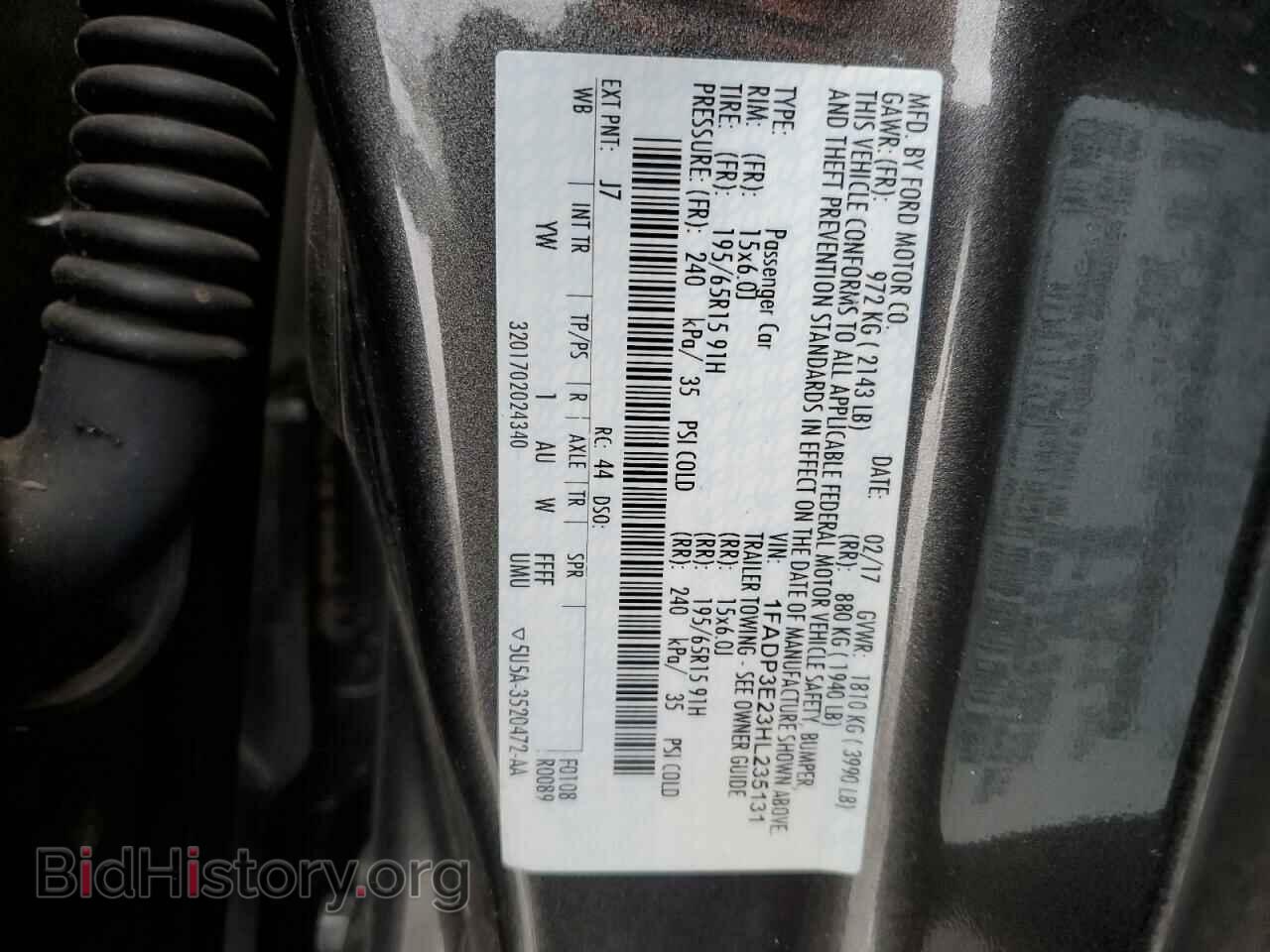 2017 FORD FOCUS - VIN: 1FADP3E23HL235131 - Photo 12