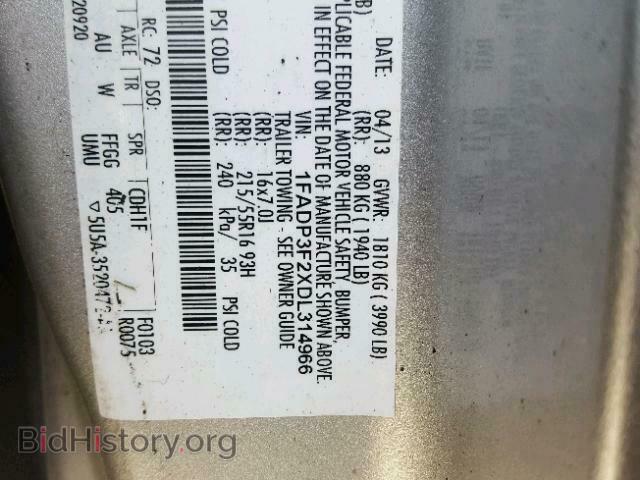 2013 FORD FOCUS - VIN: 1FADP3F2XDL314966 - Photo 10