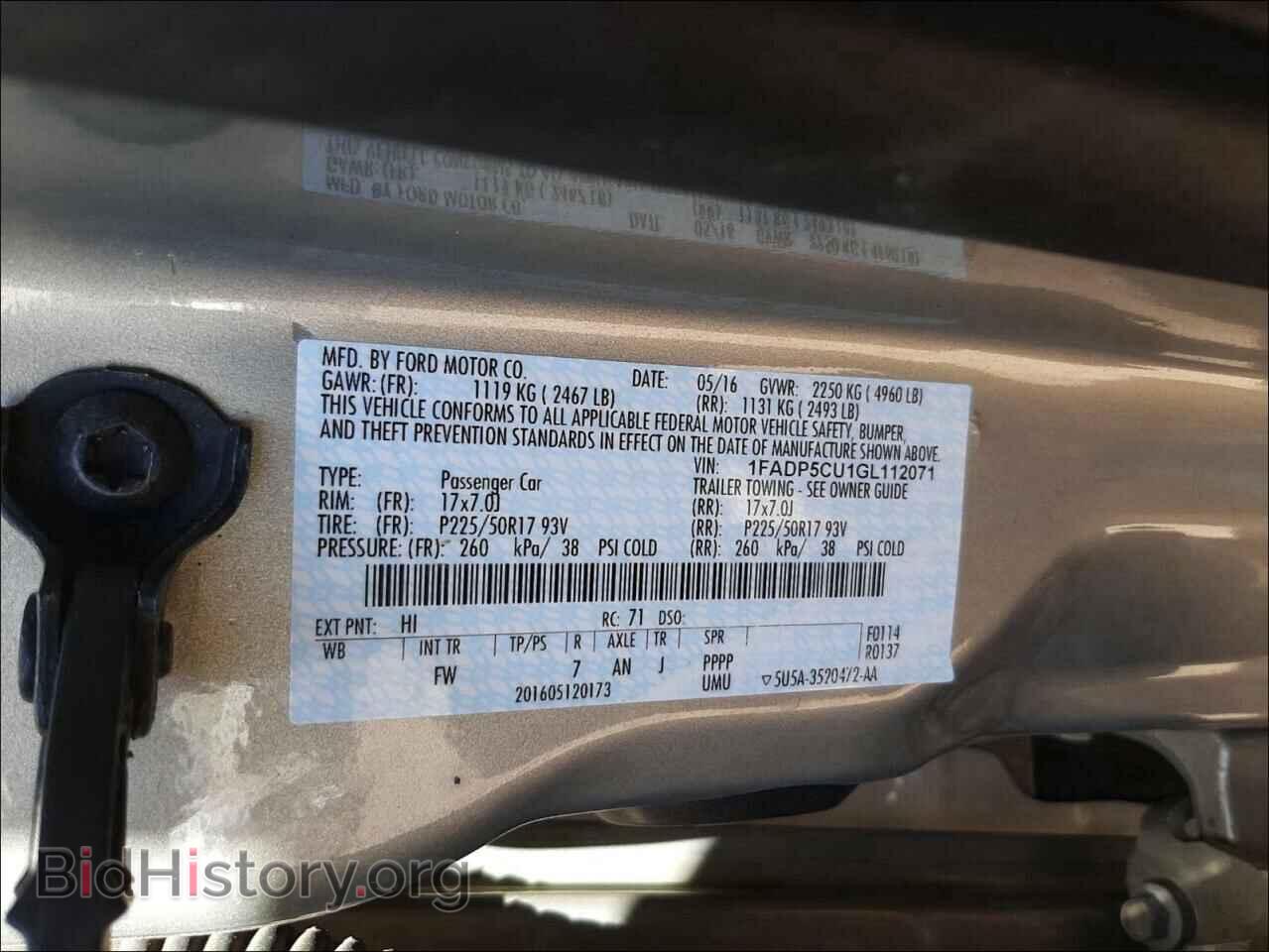2016 FORD CMAX - VIN: 1FADP5CU1GL112071 - Photo 10