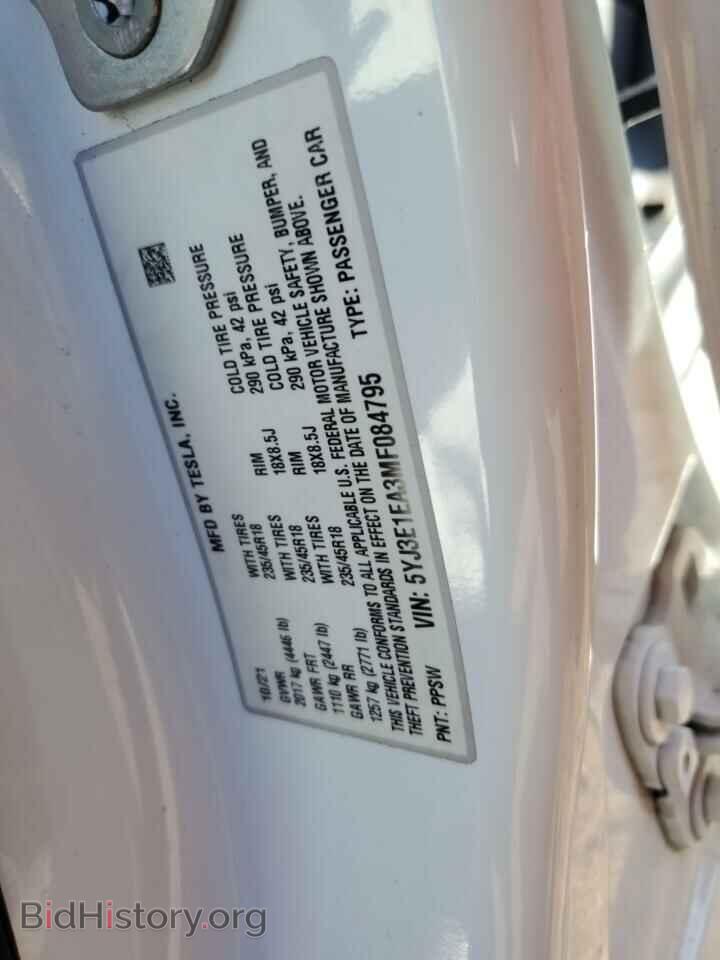 2021 TESLA MODEL 3 - VIN: 5YJ3E1EA3MF084795 - Photo 13