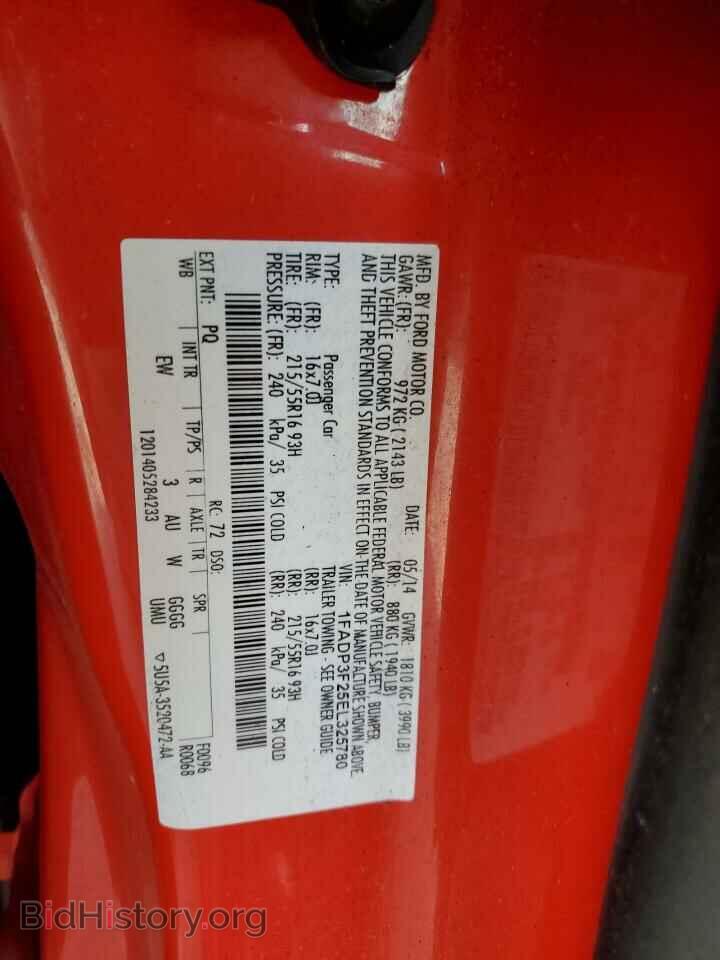 2014 FORD FOCUS - VIN: 1FADP3F25EL325780 - Фото 12
