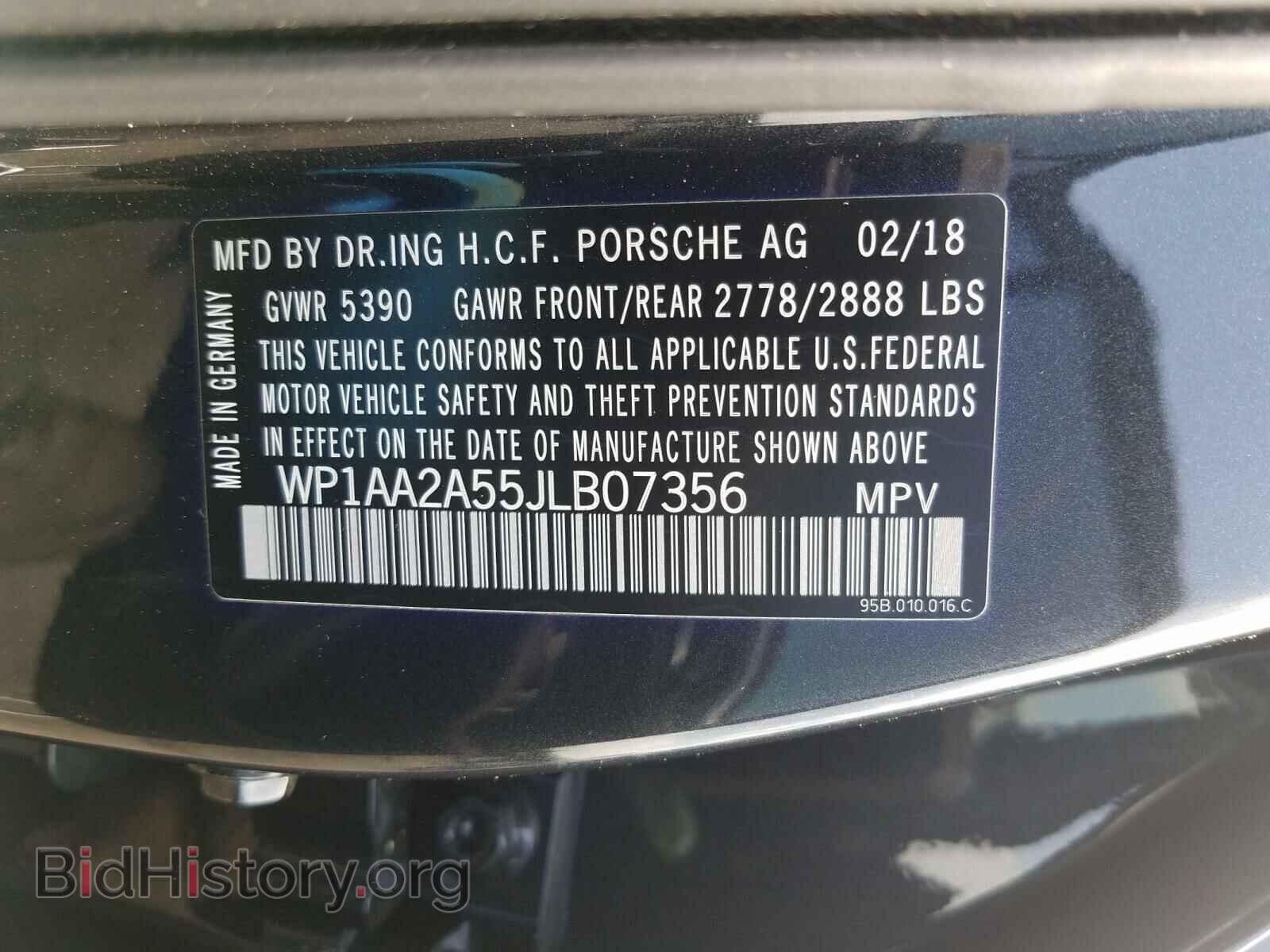 2018 PORSCHE MACAN - VIN: WP1AA2A55JLB07356 - Photo 10