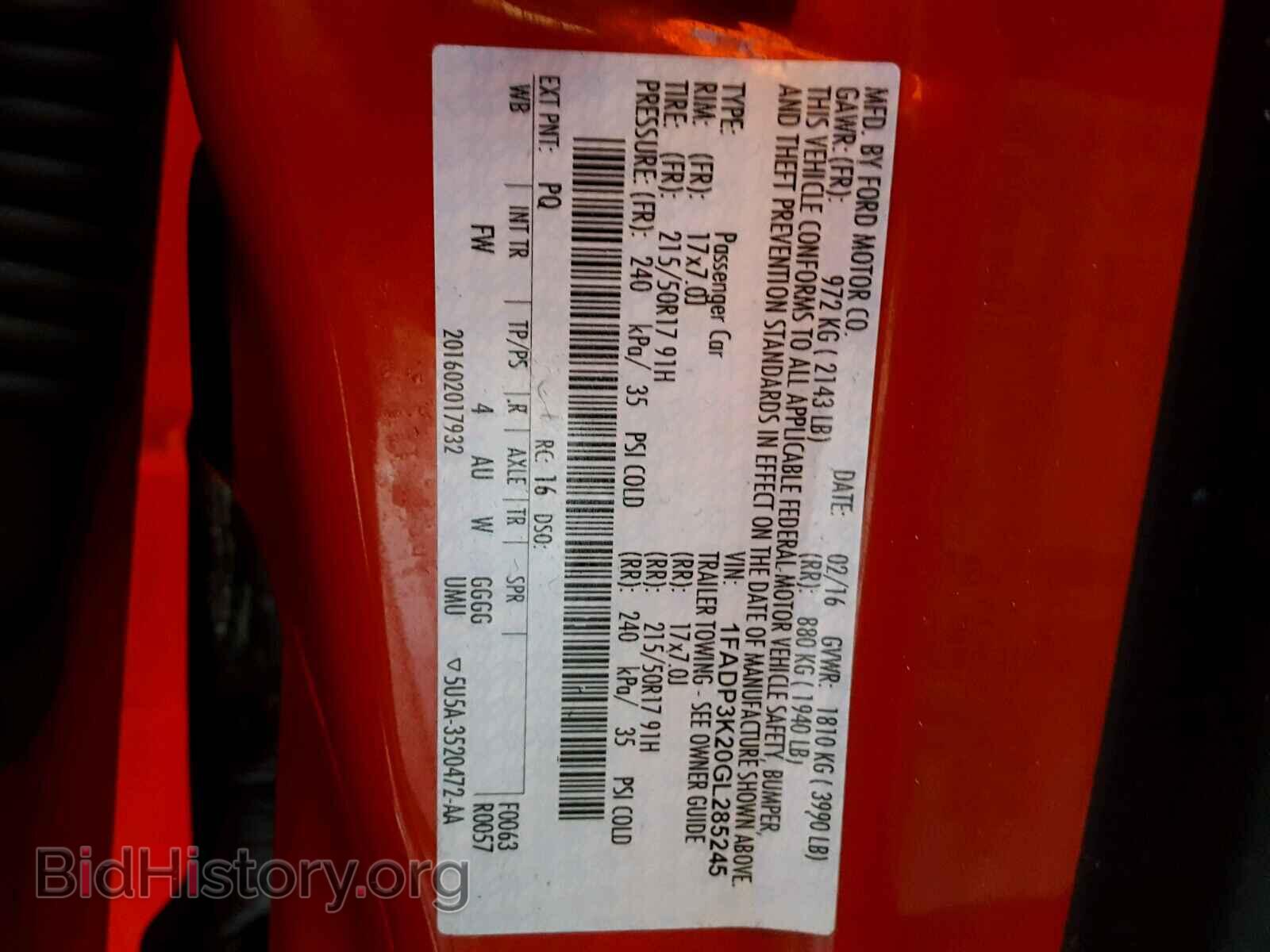 2016 FORD FOCUS - VIN: 1FADP3K20GL285245 - Photo 10