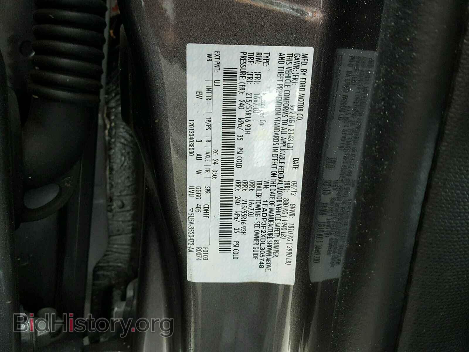 2013 FORD FOCUS - VIN: 1FADP3F2XDL305748 - Photo 10