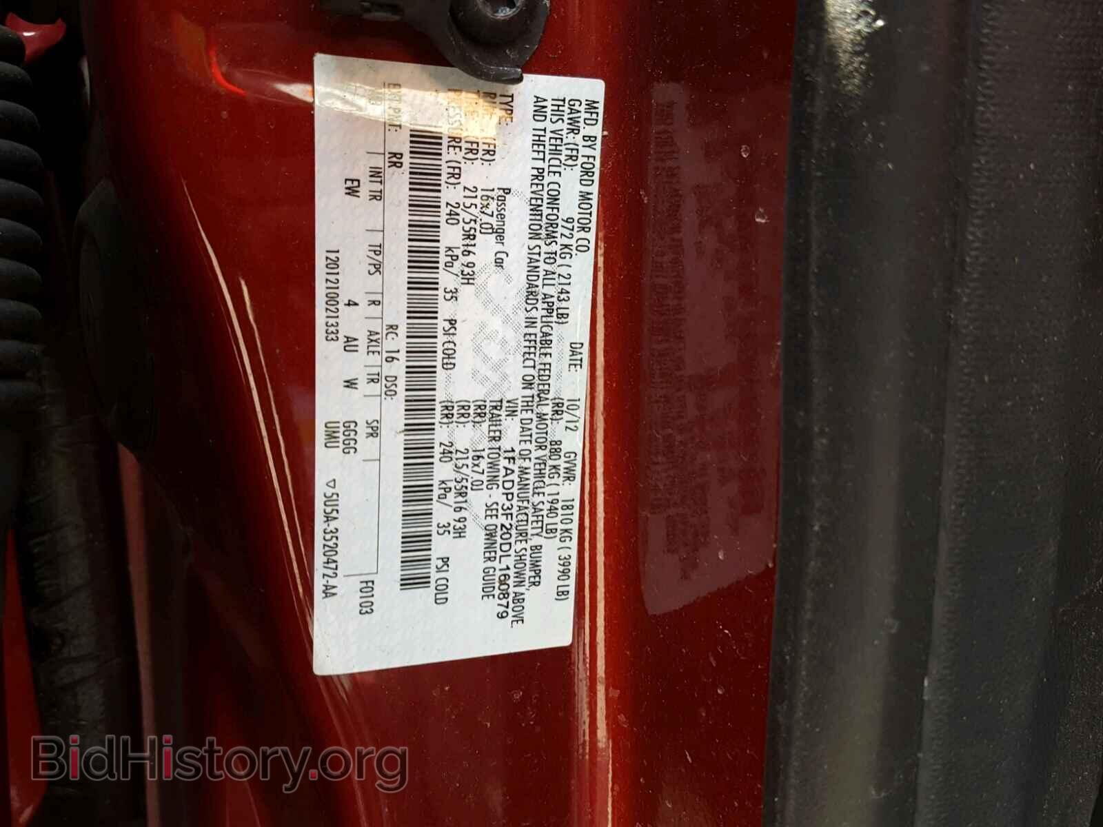 2013 FORD FOCUS - VIN: 1FADP3F20DL160879 - Photo 10