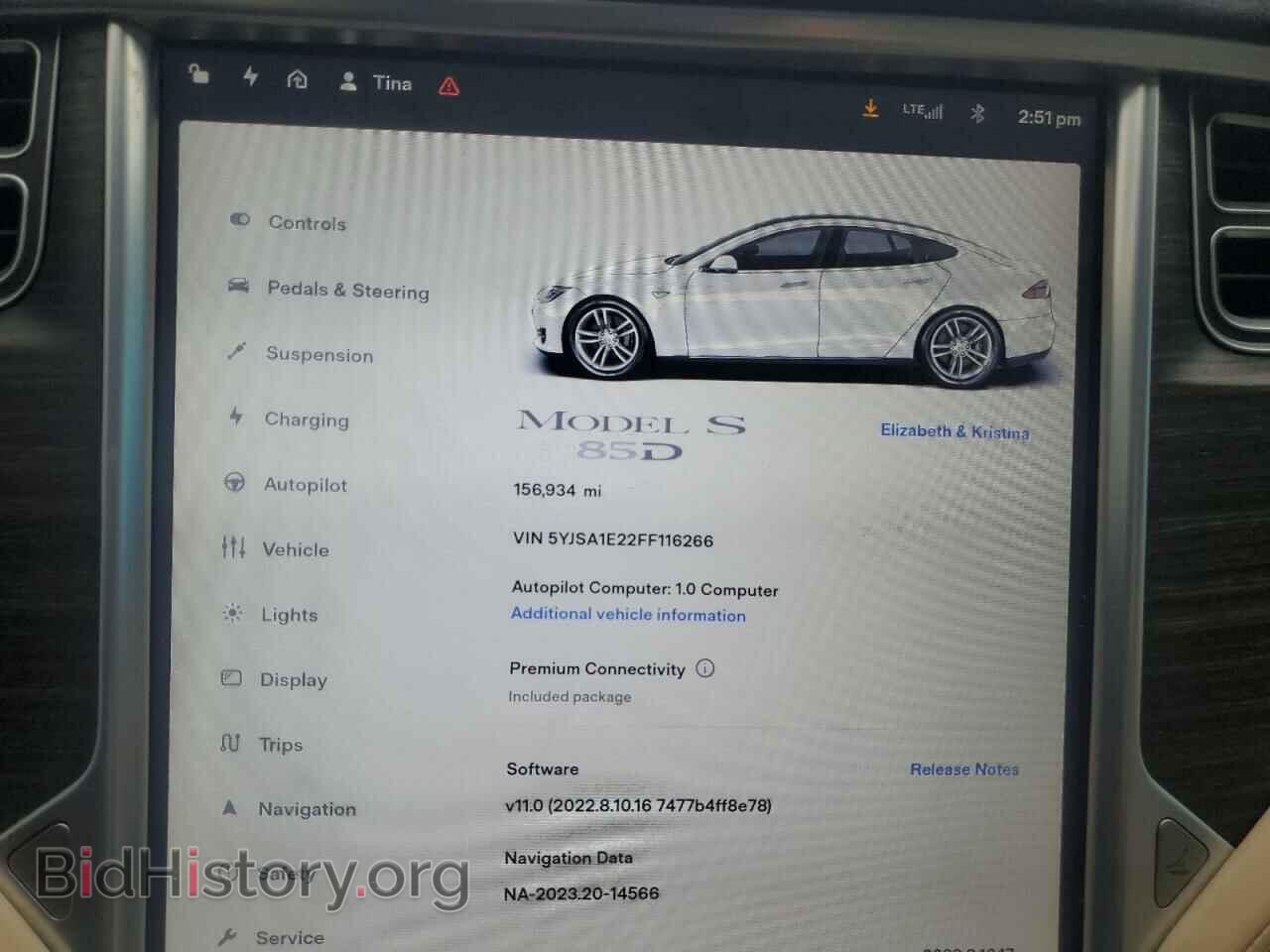 2015 TESLA MODEL S - VIN: 5YJSA1E22FF116266 - Photo 9