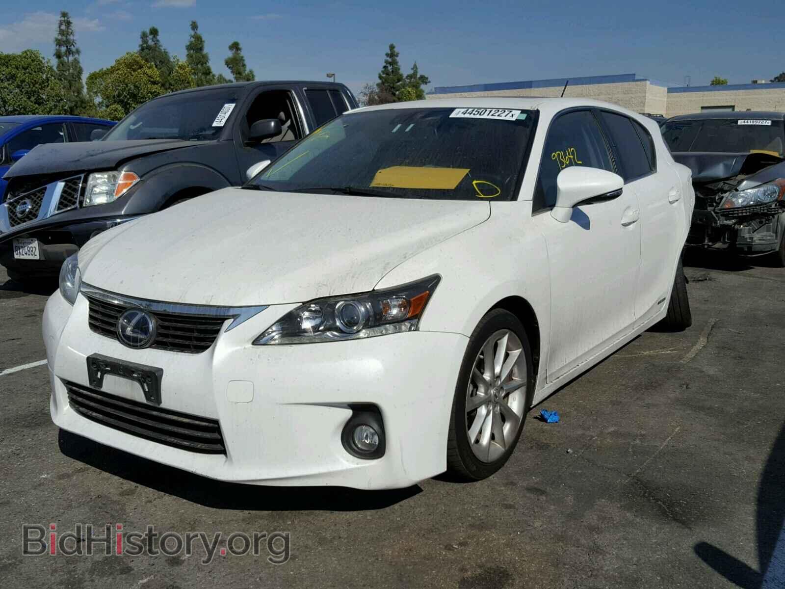 2012 LEXUS CT 200 - VIN: JTHKD5BH2C2093527 - Фото 2