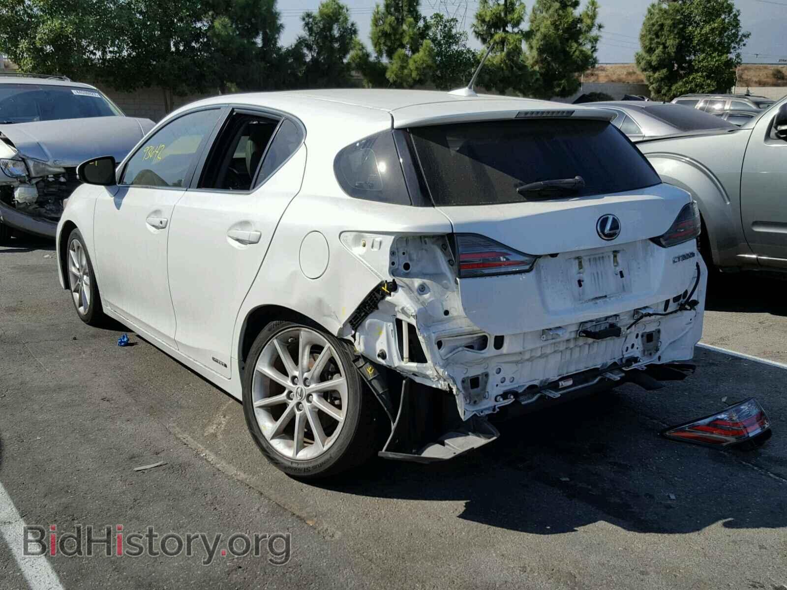 2012 LEXUS CT 200 - VIN: JTHKD5BH2C2093527 - Фото 3