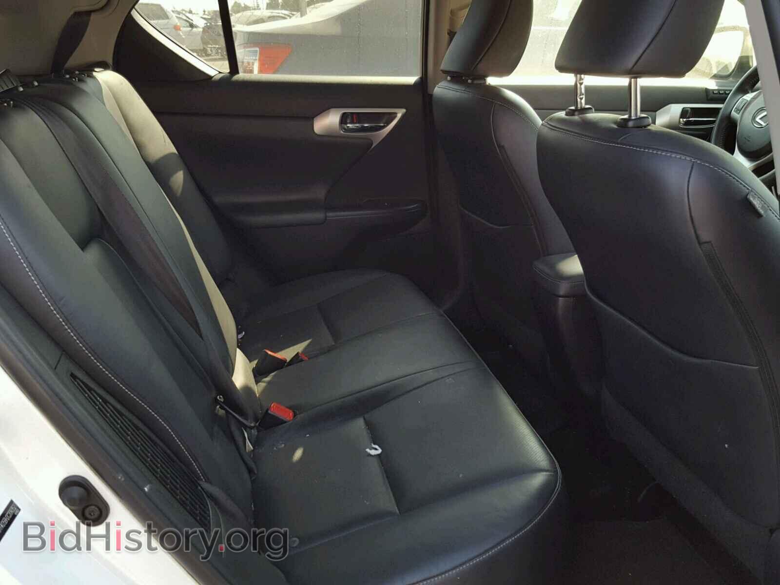 2012 LEXUS CT 200 - VIN: JTHKD5BH2C2093527 - Фото 6