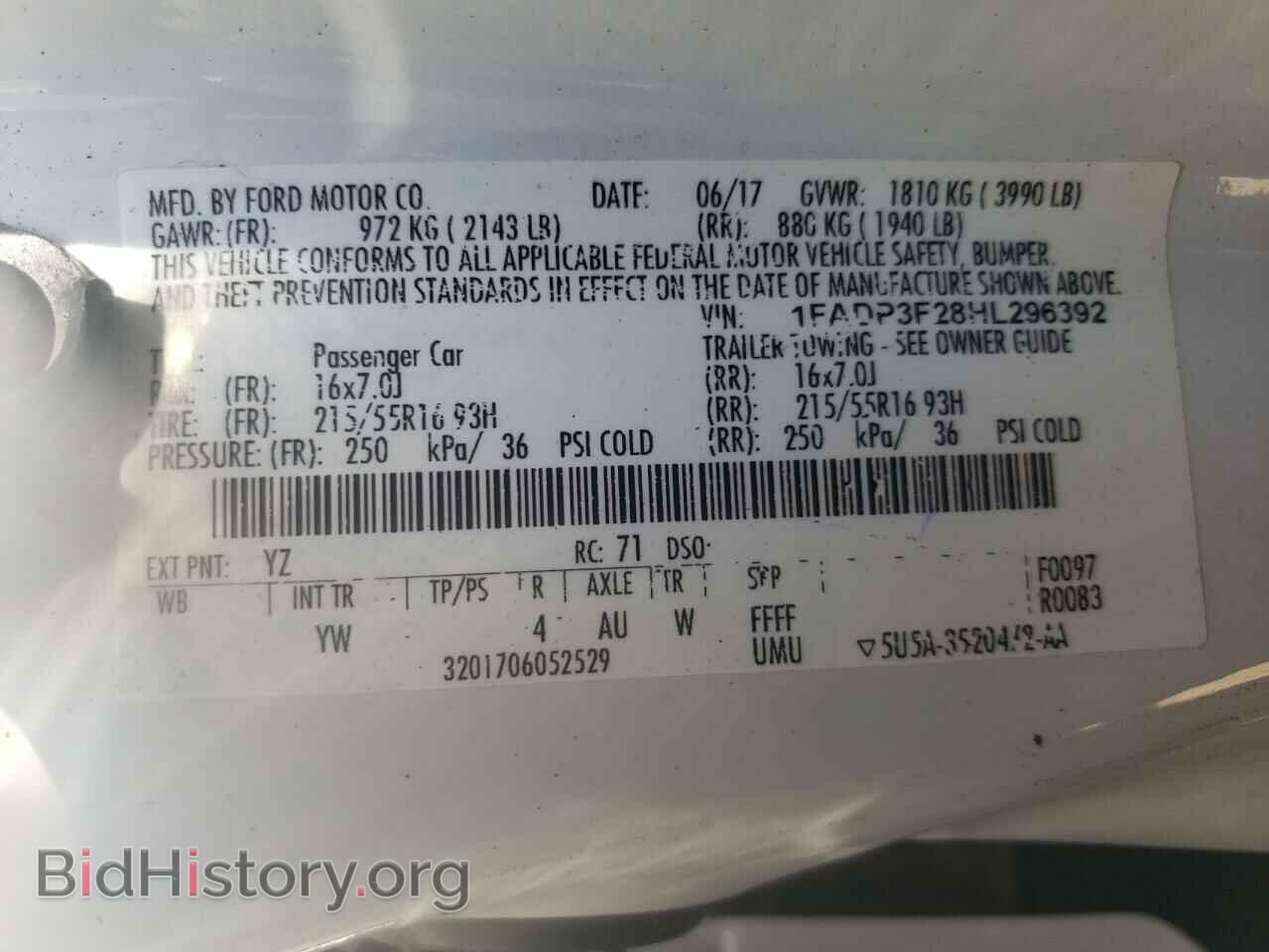 2017 FORD FOCUS - VIN: 1FADP3F28HL296392 - Фото 13
