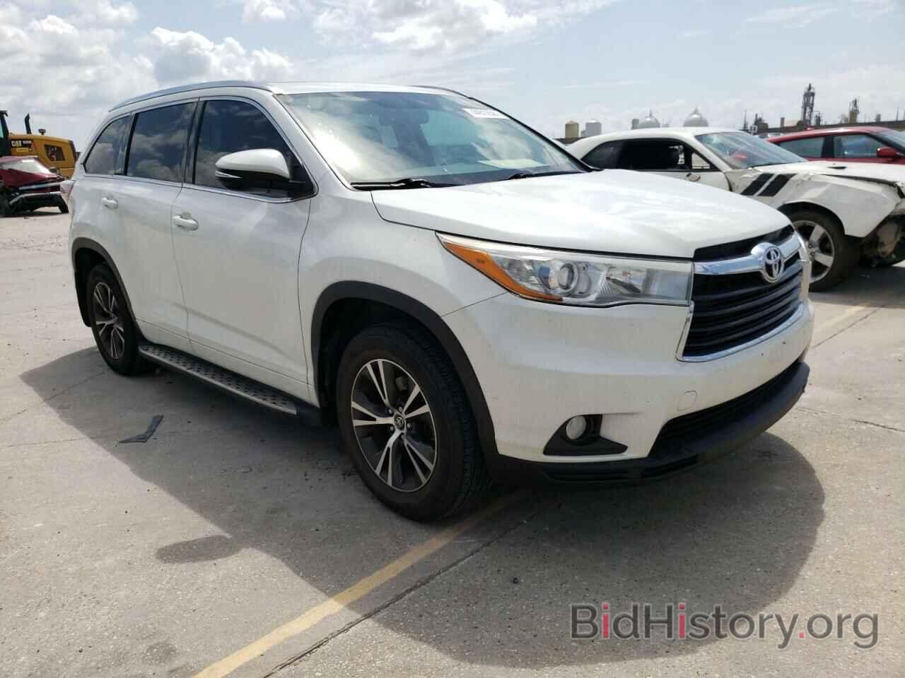 Фотография 5TDKKRFH2GS157587 - TOYOTA HIGHLANDER 2016