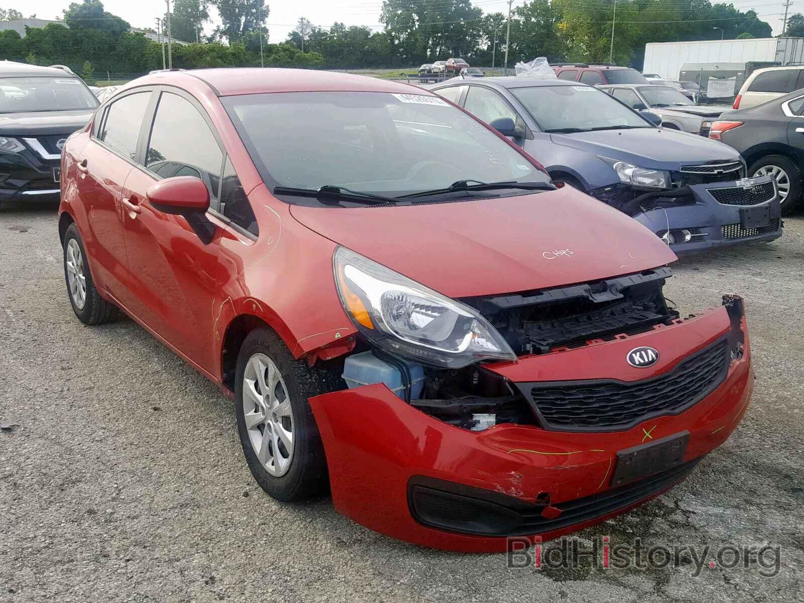 Фотография KNADM4A33E6370379 - KIA RIO LX 2014