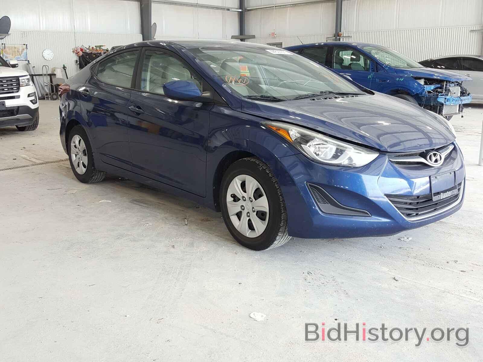 Photo 5NPDH4AE6GH763617 - HYUNDAI ELANTRA 2016