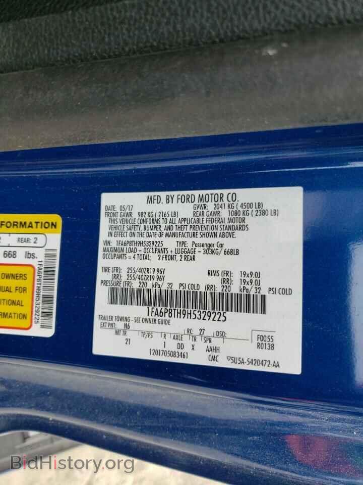 2017 FORD ALL Models - VIN: 1FA6P8TH9H5329225 - Photo 10