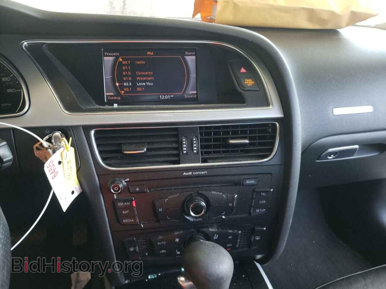2012 AUDI A5 - VIN: WAUCFAFR9CA003238 - Фото 9