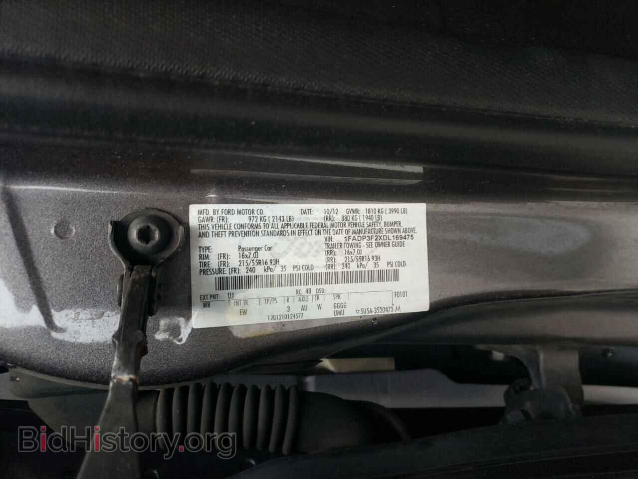2013 FORD FOCUS - VIN: 1FADP3F2XDL169475 - Фото 12