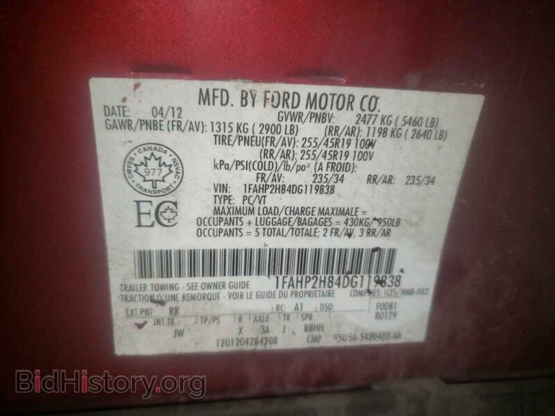2013 Ford TAURUS (VIN 1FAHP2H84DG119838) — photo 10 of 10