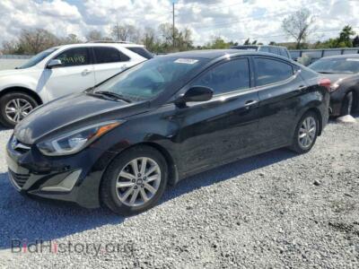 2016 Hyundai ELANTRA SE, черный — VIN 5NPDH4AEXGH656411, Copart