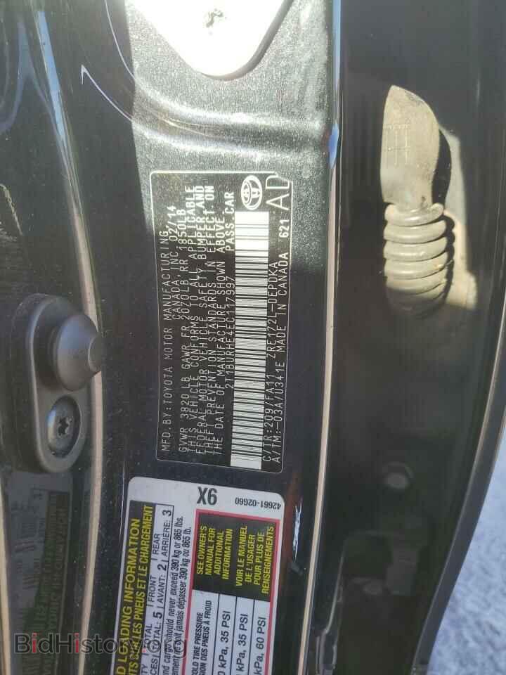 2014 TOYOTA COROLLA - VIN: 2T1BURHE4EC117997 - Фото 12
