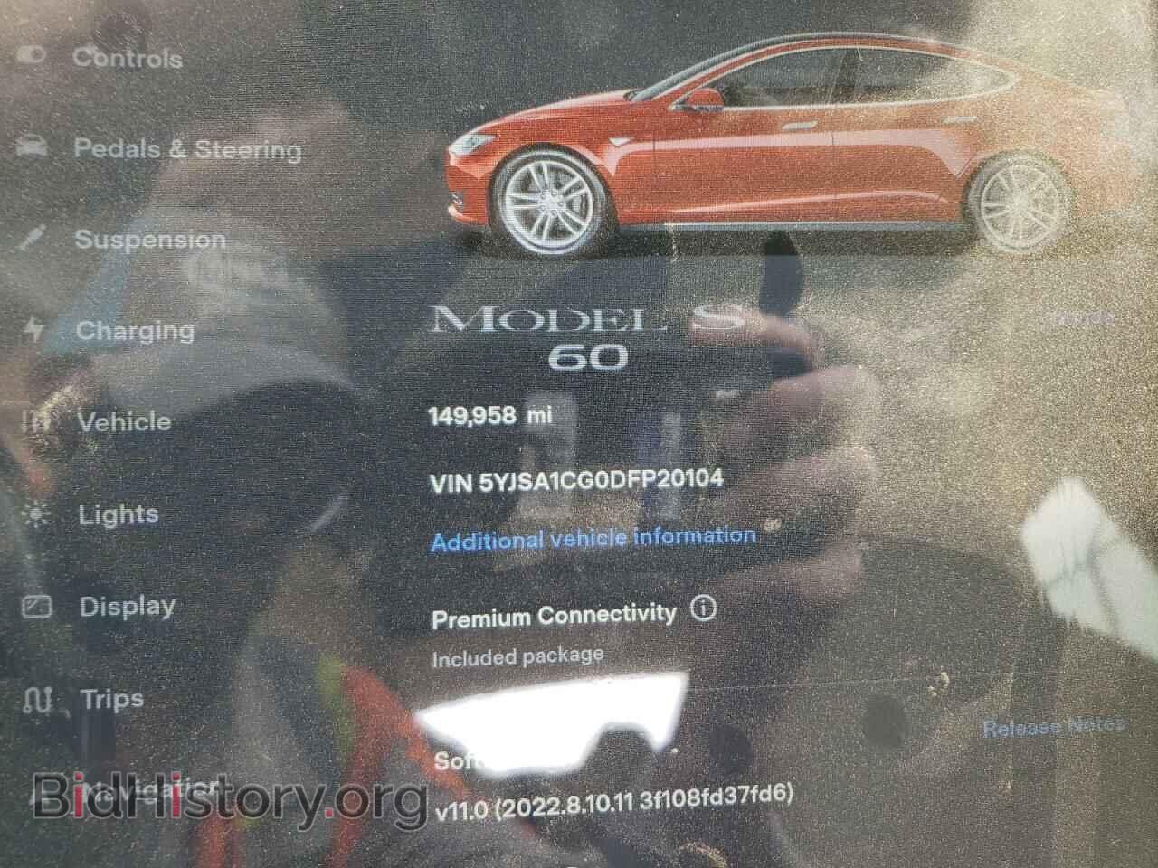 2013 TESLA MODEL S - VIN: 5YJSA1CG0DFP20104 - Photo 9