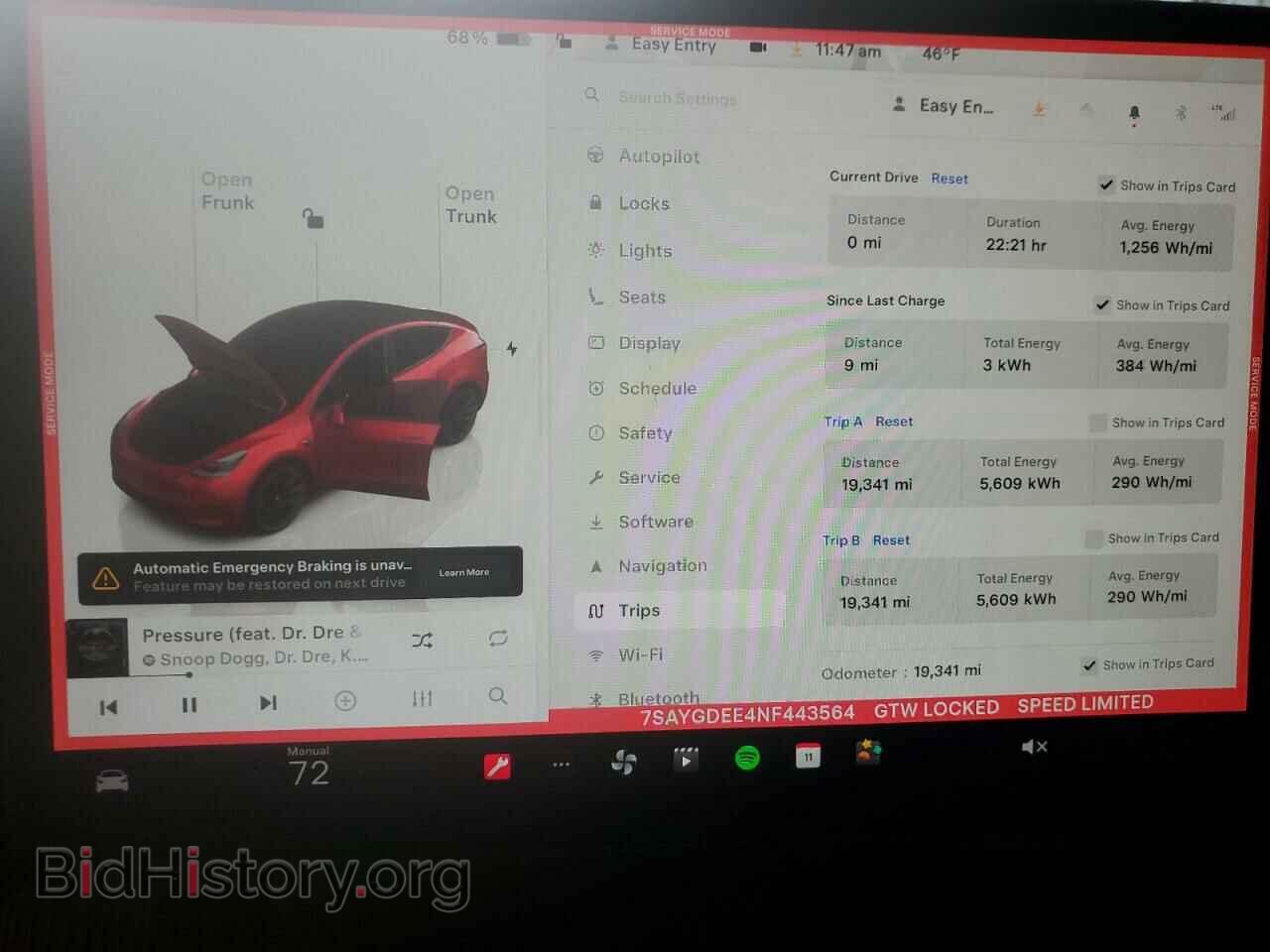 2022 TESLA MODEL Y - VIN: 7SAYGDEE4NF443564 - Фото 9